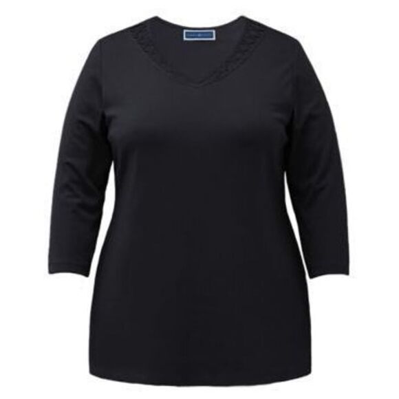 Karen Scott Plus Size 3/4-Sleeve Top, Created for Macy's - Picture 1 of 1